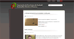 Desktop Screenshot of escritoresdeeuskadi.com